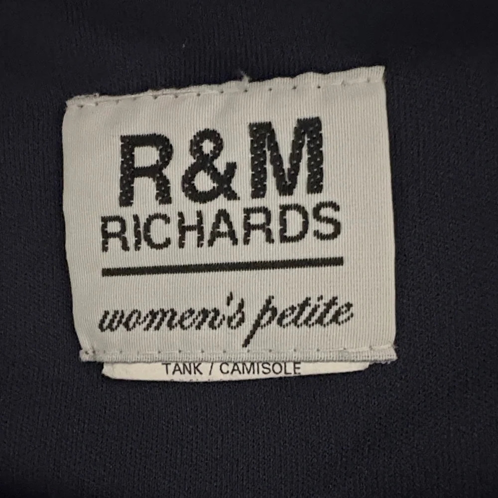 R & M Richards Navy Textured Tank Top - Picture 5 of 5